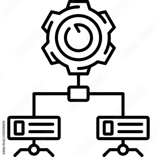 Schilderij op canvas Rollback Strategy Icon