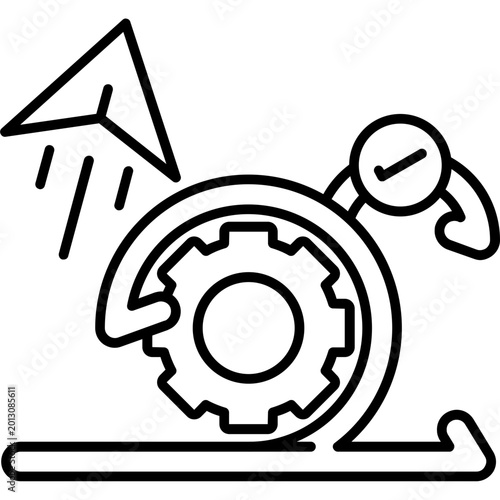 Obraz na plátně Sprint Handoff Icon