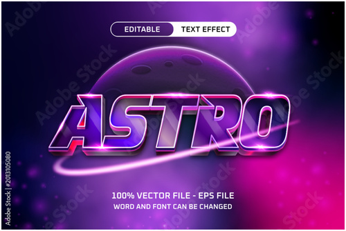 Futuristic Astro Editable Text Effect
