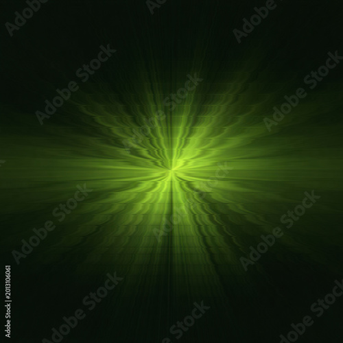 Dark Green Energy Glow Abstract Wallpaper