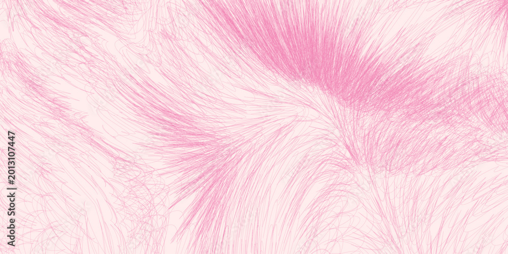 Fototapeta premium Pink scribbled lines abstract background