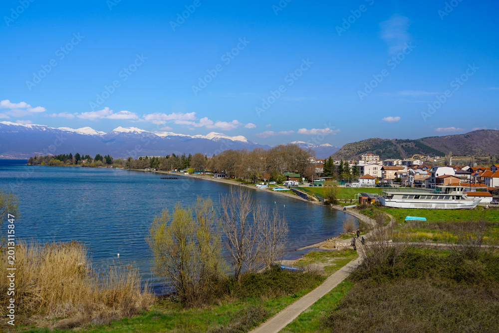 Fototapeta premium Ohrid lake view , North Macedonia