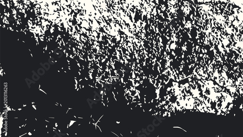 Quadro su tela Black grain texture overlay with distressed noise effect