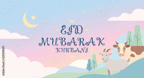 Modern Geometric Eid Celebration Art