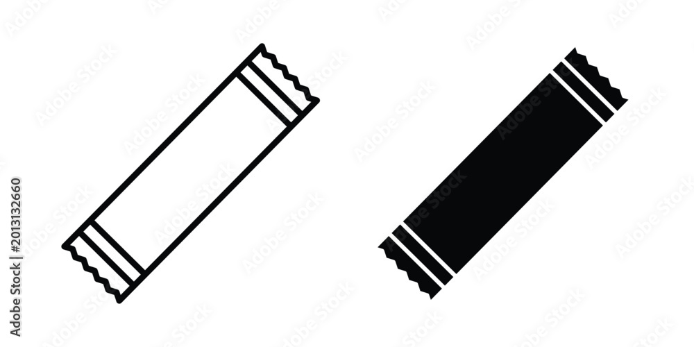 Εκτύπωση καμβά Sugar stick icon symbol illustrations. Icon design