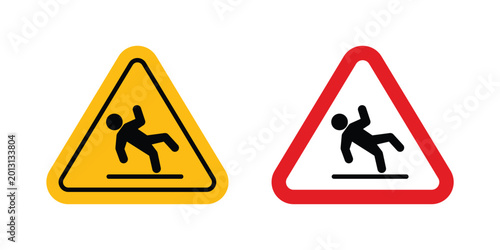 Free Download Wet Floor sign symbol illustrations. Icon design - GFXLoad
