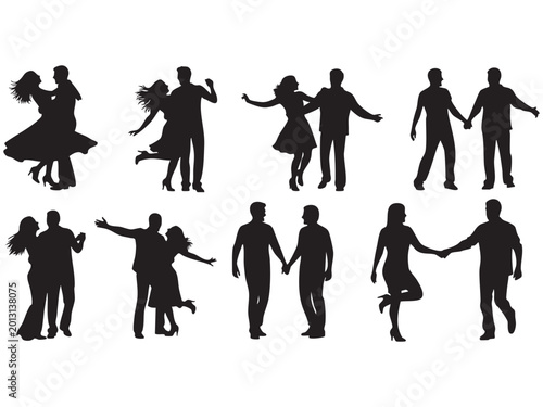 Romantic Couple Silhouette Collection