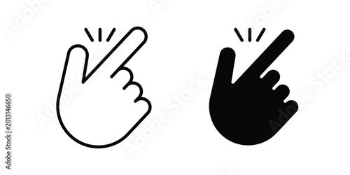 Foto Easy icon on white background, simple icons.