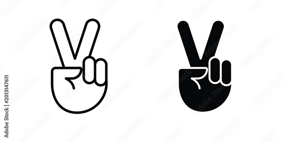 Obraz premium Hand scissors icon on white background, simple icons.