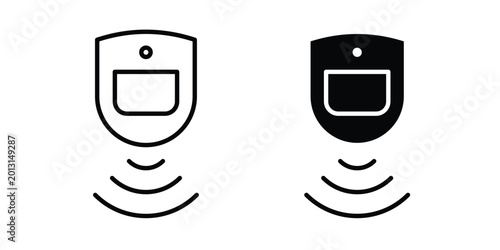 Billede på lærred Motion detector icon on white background, simple icons.