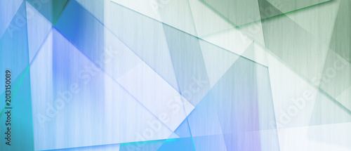 Fotografija abstract geometric pastel background with layered translucent shapes