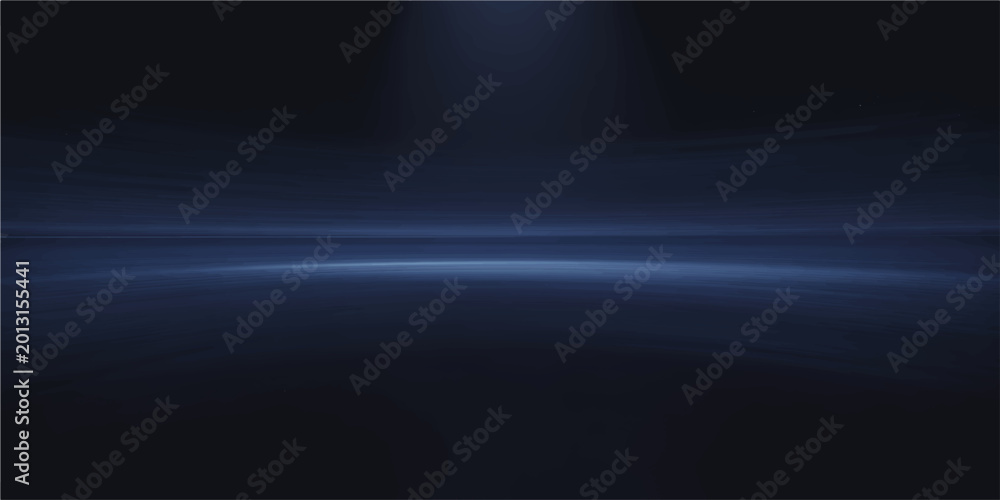 Obraz premium A tranquil, minimalist dark blue horizon. The simplicity and purity of this image.