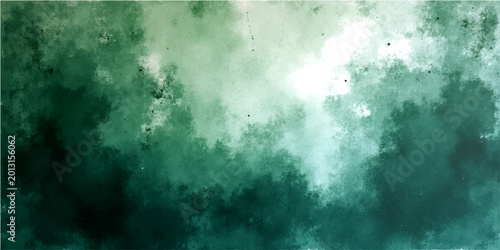 Bild auf Leinwand Vector Abstract expressionistic depiction  ethereal wisps of teal, creating a captivating visual texture reminiscent swirling atmosphere and moody sky