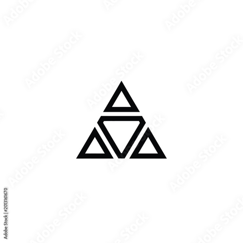 Geometric triangle pattern with three nested shapes Free Download Geometric triangle pattern with three nested shapes - GFXLoad