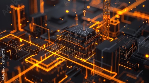 Golden Circuitry: A Close-Up Look at the Heart of Modern Technology
