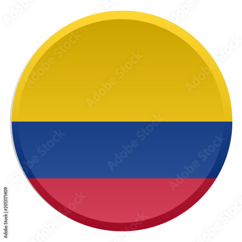 Colombia Flag Round Disc and 3D Transparent Glossy Button Icon Free Download Colombia Flag Round Disc and 3D Transparent Glossy Button Icon - GFXLoad