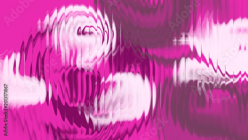 Tablou pe pânză Magenta pink circular spiral wave distortion background