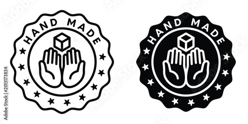 Fotografie Handmade icon design illustration drawings