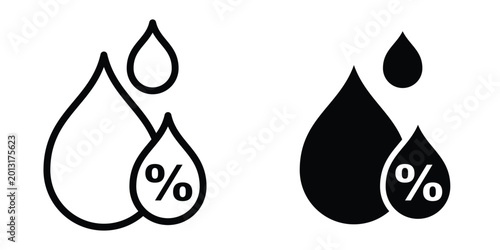 Quadro su tela Moisture icon design illustration drawings