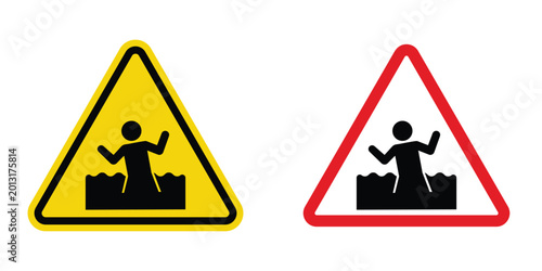 Free Download Mud warning sign design illustration drawings - GFXLoad