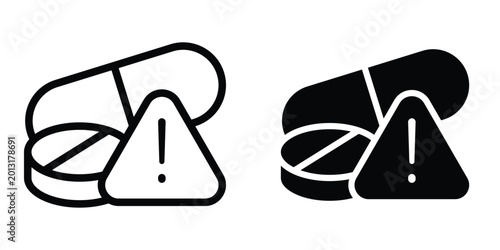 Tableau sur toile Overdose icon design illustration drawings