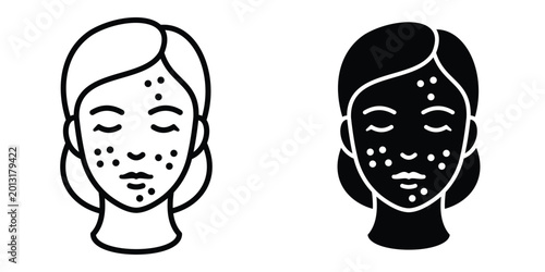 фотографія Pimple inflammation icon