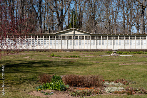 Fényképezés Summer Pavilion in Krimulda, Latvia
Historic wooden summer pavilion near the former sanatorium in Krimulda, Sigulda region