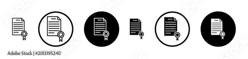 License icon, template for graphic or web design. vector illustration
