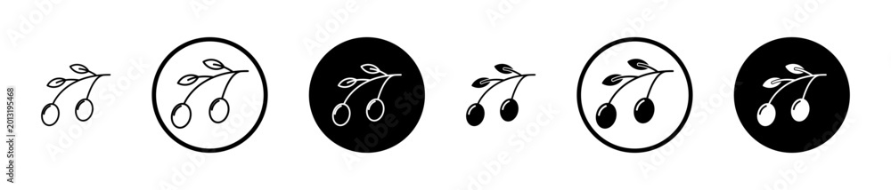 Fototapeta premium Olives icon, template for graphic or web design. vector illustration