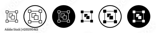 Fotografie Object group icon, template for graphic or web design