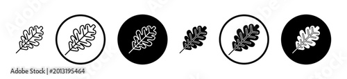 Oak Leaf icon, template for graphic or web design. vector illustration