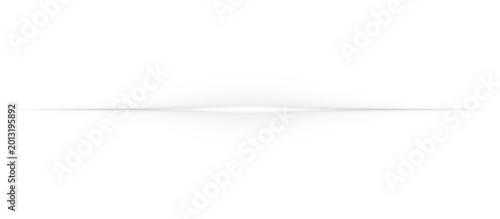 Tableau sur toile Blue white light divider horizontal line ray isolated transparent PNG
