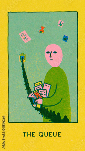 The Queue Card Illustration