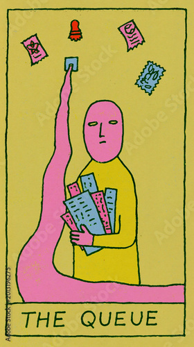 The Queue Card Illustration