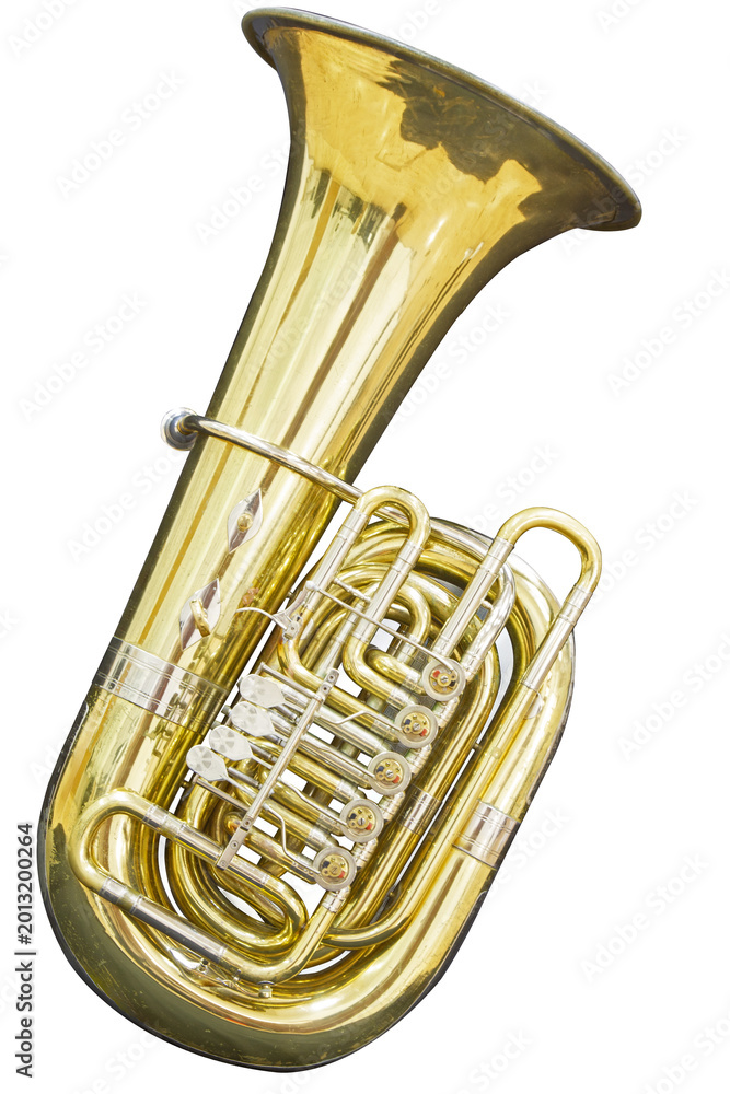 Obraz premium Tuba in C isolated on transparent background