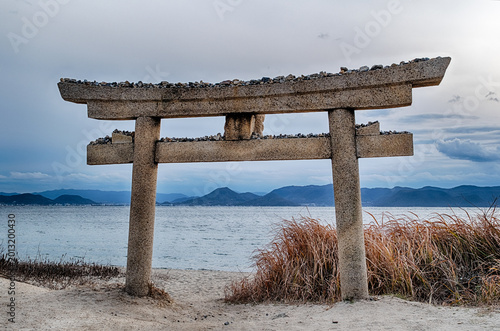 Torii Gate On Naoshima Island