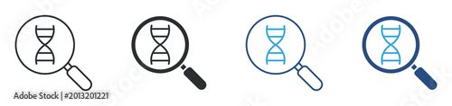 Fotografía DNA analysis icon set