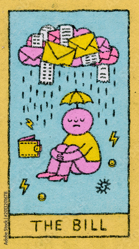 The Bill Tarot Card Illustration
