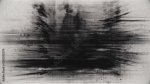 Messy Grunge Video. Animated horror background overlay video