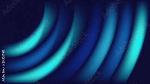 Futuristic Blue and Cyan Abstract Curved Waves Background