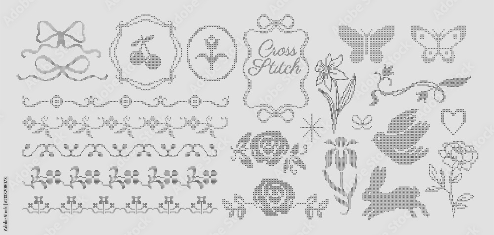 Slika na platnu Cross stitch