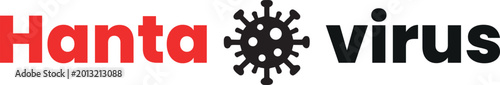 Photos Hantavirus logo icon vector file with a rodent mascot design based on the idea of viruses carried by rodents such as mice and rats