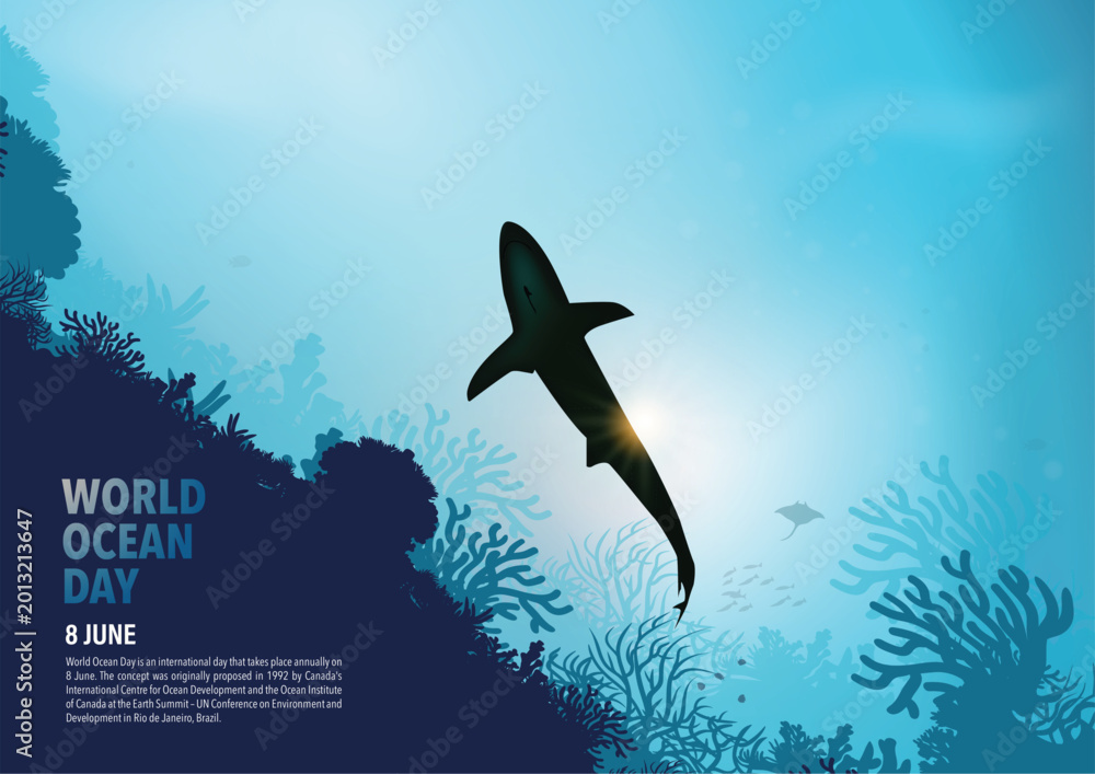 Fototapeta premium WORLD OCEAN DAY
