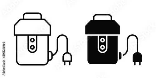 Foto Garbage disposal icon logo line black symbols collections.