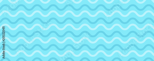 Foto Simple seamless pattern with white abstract snowdrifts and frozen river waves in blue tones background