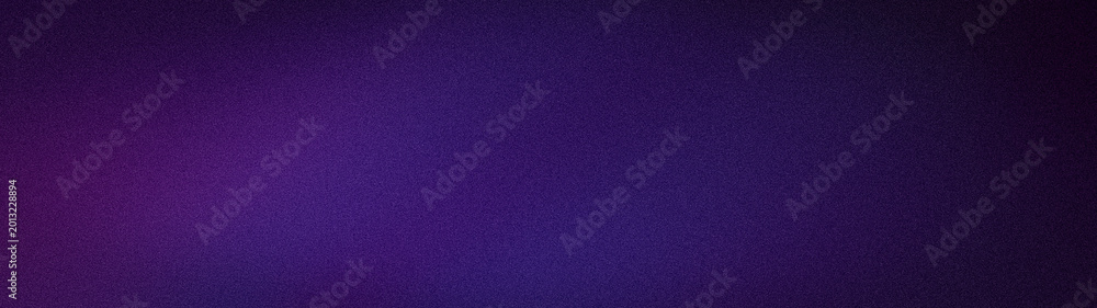 Fototapeta premium Abstract wide grainy background with deep indigo violet and dark midnight blue tones