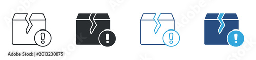 Εκτύπωση καμβά Defect icon set