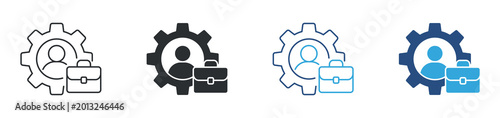 Foto Professional management icon set