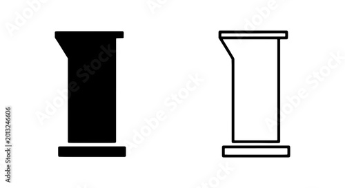 Podium Icons, Speaker Stand Vector, Public Speaking Symbol, Presentation Stage Graphic