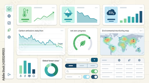 Konstfotografi Interactive data visualization platform for monitoring ecological impact, tracki